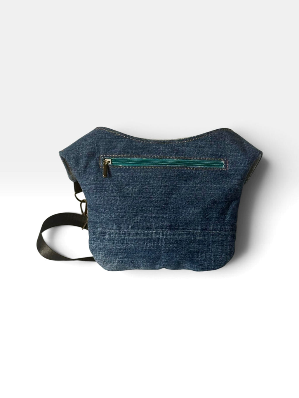 Riñonera Jeans *Java Jade*. Pieza única hecha a mano. Num 128