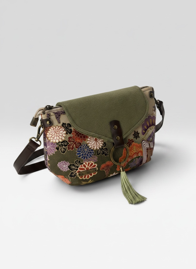 Mini Bandolera *Jardín Imperial*. Pieza única hecha a mano. Num 116