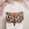 Bolso convertible en mochila *Kiku Camel*. Pieza única hecha a mano. Num 95