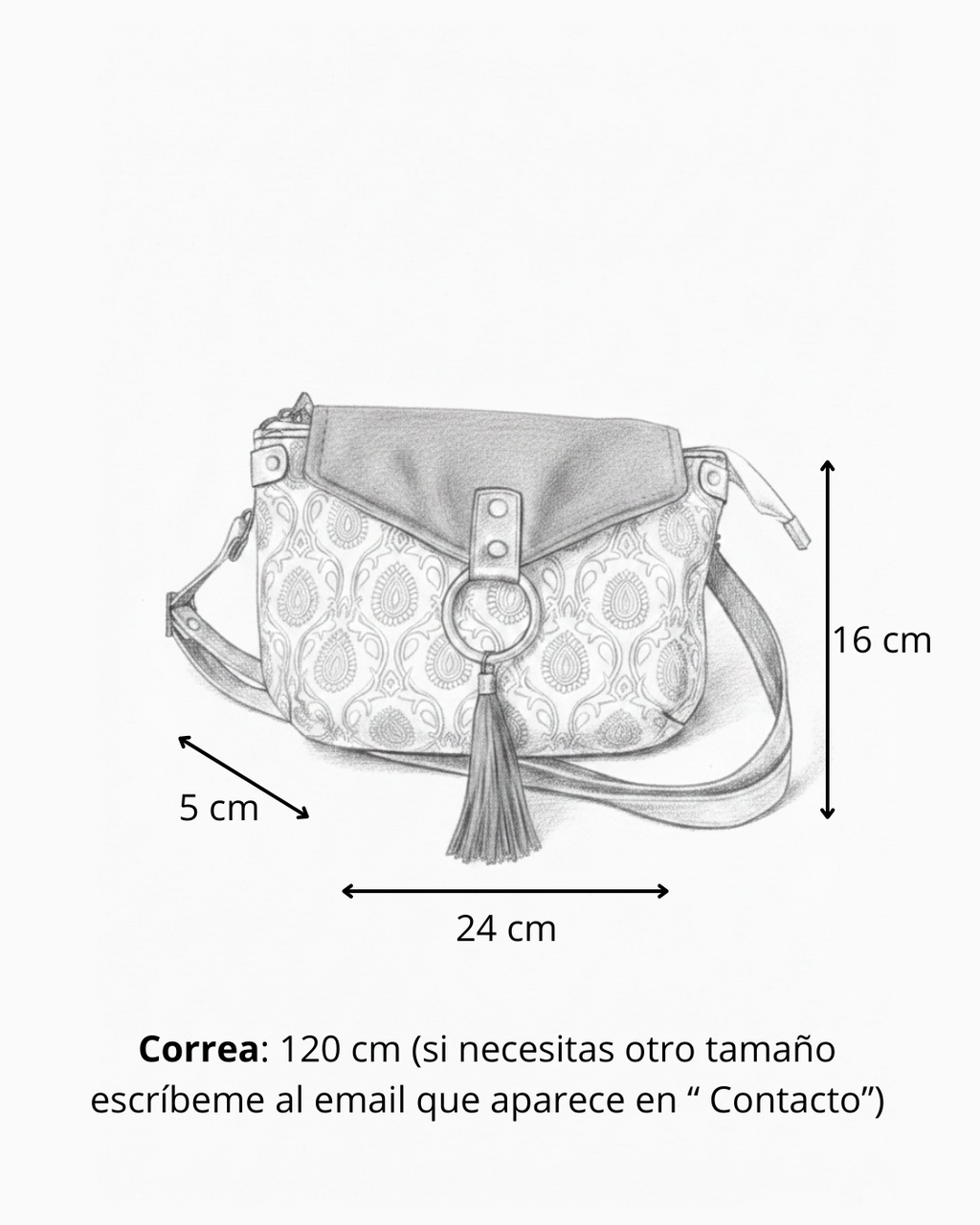 Mini Bandolera *Tropical Bloom*. Pieza única hecha a mano. Num 115
