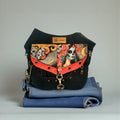 Riñonera Jeans *Catrinas Deluxe*. Pieza única hecha a mano. Num 69