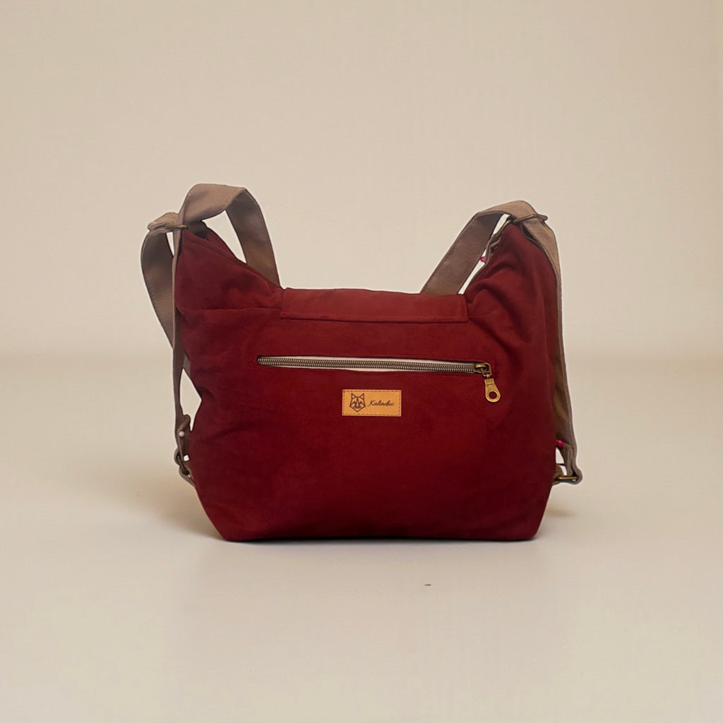 Bolso Convertible en mochila *Sakura*. Pieza única hecha a mano. Num 90