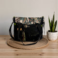 Bolso Jeans *Bosque Verde Dorado*. Pieza única hecha a mano. Num 79