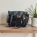 Bolso Jeans Recycled *Océano Ártico*. Pieza única hecha a mano. Num 84