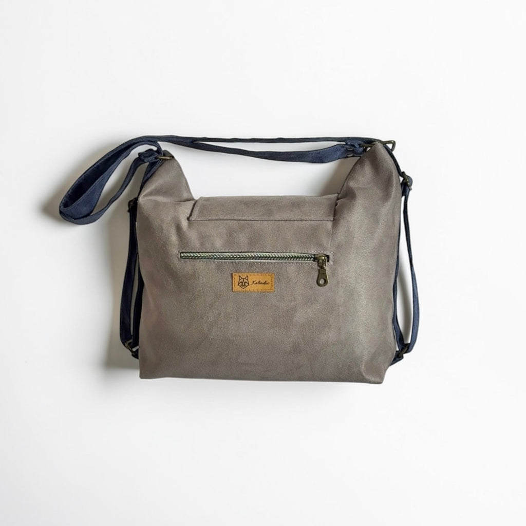 Bolso convertible en mochila *Selva Turquesa*.Pieza única hecha a mano. Num 88