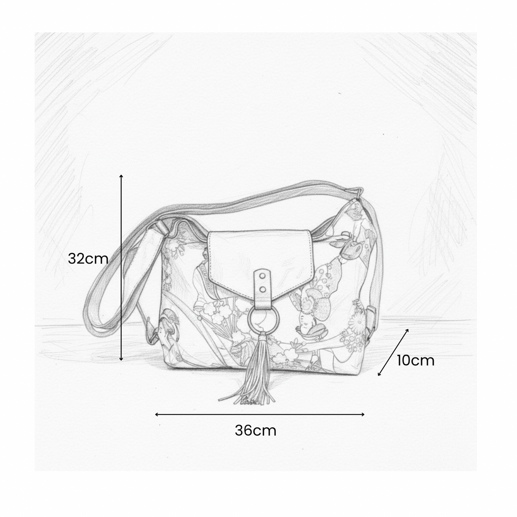 Bolso convertible en mochila *Egeo Ikat*. Pieza única hecha a mano. Num. 96