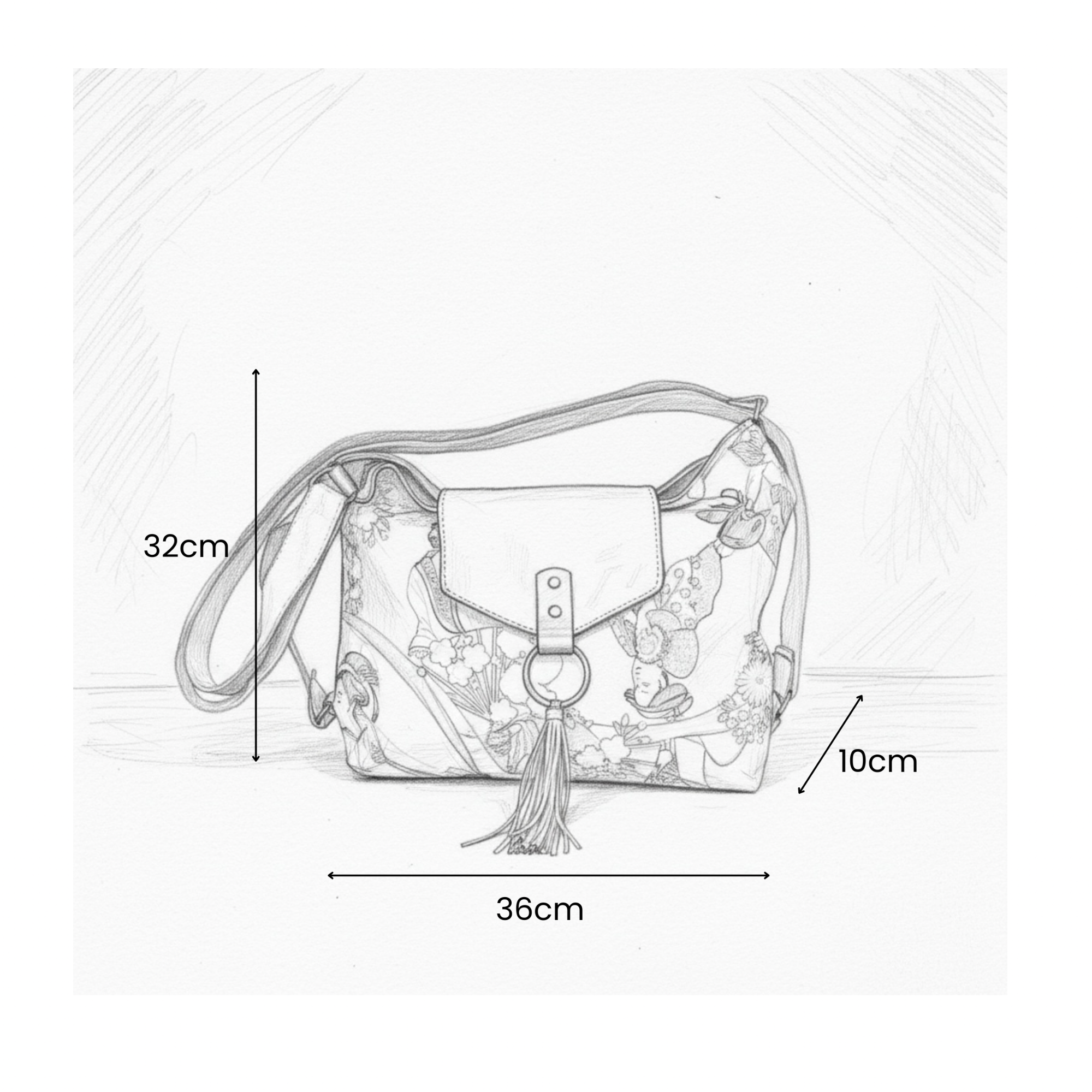 Bolso convertible en mochila *Egeo Ikat*. Pieza única hecha a mano. Num. 96